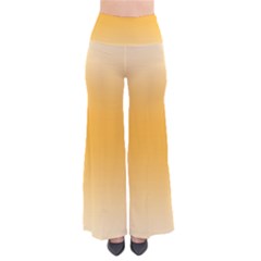 Saffron Yellow And Cream Gradient Ombre Color So Vintage Palazzo Pants by SpinnyChairDesigns