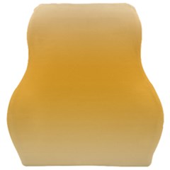 Saffron Yellow And Cream Gradient Ombre Color Car Seat Velour Cushion  by SpinnyChairDesigns