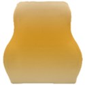 Saffron Yellow and Cream Gradient Ombre Color Car Seat Velour Cushion  View1