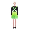 Lemon Yellow and Lime Green Gradient Ombre Color Suspender Skater Skirt View2