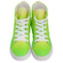 Lemon Yellow and Lime Green Gradient Ombre Color Women s Hi-Top Skate Sneakers View1