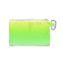 Lemon Yellow and Lime Green Gradient Ombre Color Canvas Cosmetic Bag (Small) View2