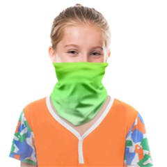 Lemon Yellow And Lime Green Gradient Ombre Color Face Covering Bandana (kids)