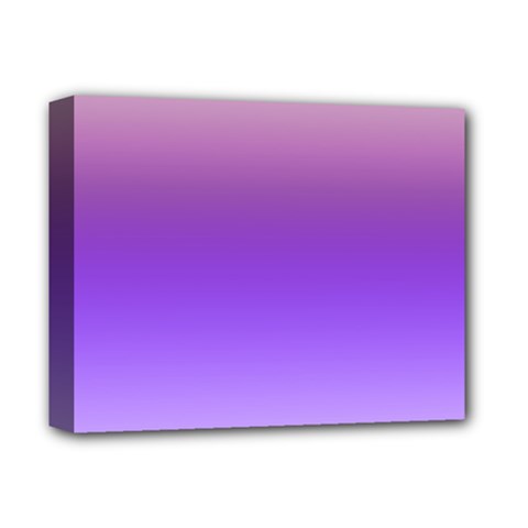 Plum And Violet Purple Gradient Ombre Color Deluxe Canvas 14  X 11  (stretched) by SpinnyChairDesigns