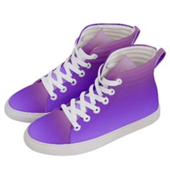 Plum And Violet Purple Gradient Ombre Color Women s Hi-top Skate Sneakers by SpinnyChairDesigns