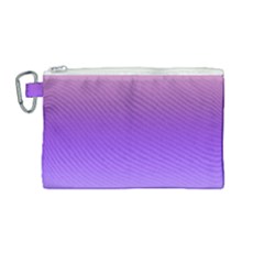 Plum And Violet Purple Gradient Ombre Color Canvas Cosmetic Bag (medium) by SpinnyChairDesigns