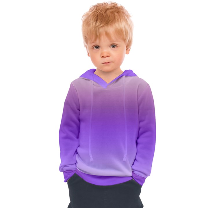 Plum and Violet Purple Gradient Ombre Color Kids  Overhead Hoodie