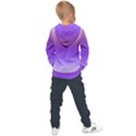 Plum and Violet Purple Gradient Ombre Color Kids  Overhead Hoodie View2