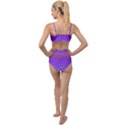 Plum and Violet Purple Gradient Ombre Color Tied Up Two Piece Swimsuit View2