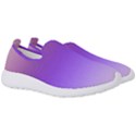 Plum and Violet Purple Gradient Ombre Color Men s Slip On Sneakers View3