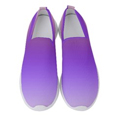 Plum And Violet Purple Gradient Ombre Color Women s Slip On Sneakers by SpinnyChairDesigns