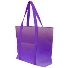 Plum And Violet Purple Gradient Ombre Color Zip Up Canvas Bag by SpinnyChairDesigns