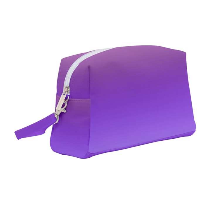 Plum and Violet Purple Gradient Ombre Color Wristlet Pouch Bag (Medium)