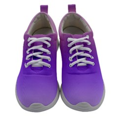 Plum And Violet Purple Gradient Ombre Color Athletic Shoes by SpinnyChairDesigns