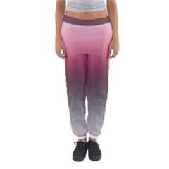 Blush Pink And Grey Gradient Ombre Color Women s Jogger Sweatpants by SpinnyChairDesigns