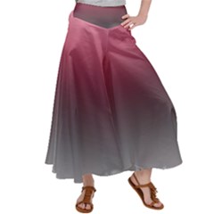 Blush Pink And Grey Gradient Ombre Color Satin Palazzo Pants by SpinnyChairDesigns