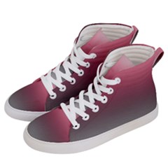 Blush Pink And Grey Gradient Ombre Color Women s Hi-top Skate Sneakers by SpinnyChairDesigns