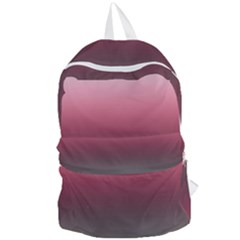 Blush Pink And Grey Gradient Ombre Color Foldable Lightweight Backpack by SpinnyChairDesigns