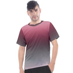 Blush Pink And Grey Gradient Ombre Color Men s Sport Top by SpinnyChairDesigns