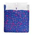 Bisexual Pride Tiny Scattered Flowers Pattern Duvet Cover Double Side (Full/ Double Size) View1