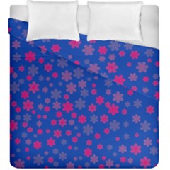 Bisexual Pride Tiny Scattered Flowers Pattern Duvet Cover Double Side (king Size)