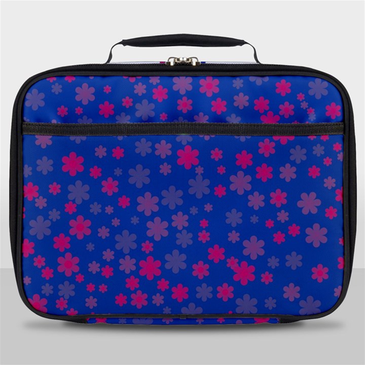 Bisexual Pride Tiny Scattered Flowers Pattern Full Print Lunch Bag