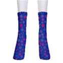 Bisexual Pride Tiny Scattered Flowers Pattern Men s Crew Socks View1