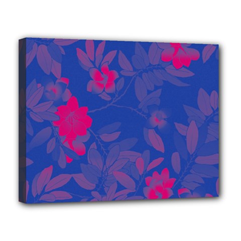 Bi Floral-pattern-background-1308 Canvas 14  X 11  (stretched) by VernenInk