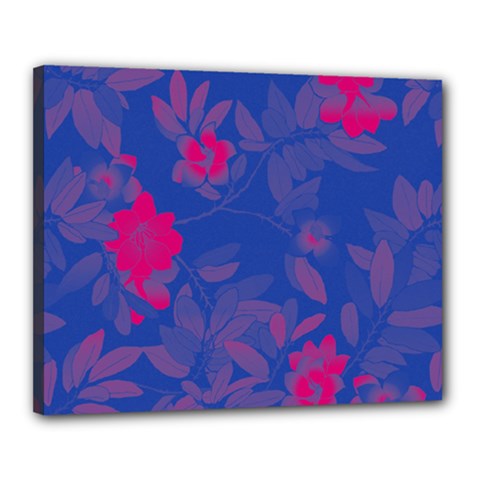 Bi Floral-pattern-background-1308 Canvas 20  X 16  (stretched) by VernenInk