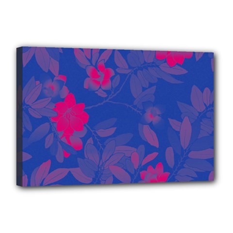 Bi Floral-pattern-background-1308 Canvas 18  X 12  (stretched) by VernenInk