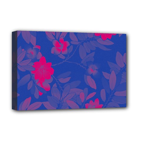 Bi Floral-pattern-background-1308 Deluxe Canvas 18  X 12  (stretched) by VernenInk