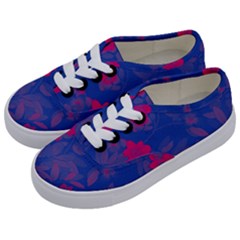 Bi Floral-pattern-background-1308 Kids  Classic Low Top Sneakers by VernenInk