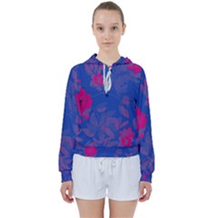 Bi Floral-pattern-background-1308 Women s Tie Up Sweat by VernenInk