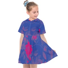 Bi Floral-pattern-background-1308 Kids  Sailor Dress by VernenInk