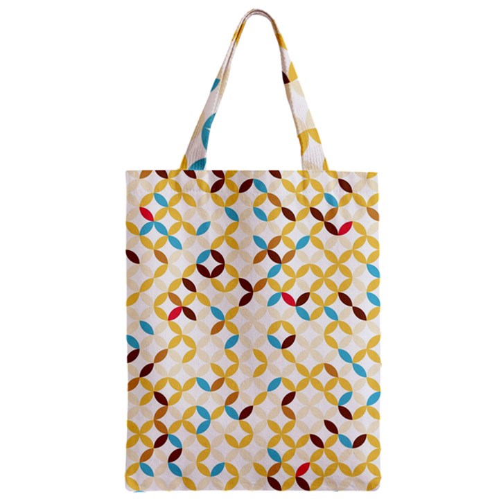 Tekstura-seamless-retro-pattern Zipper Classic Tote Bag