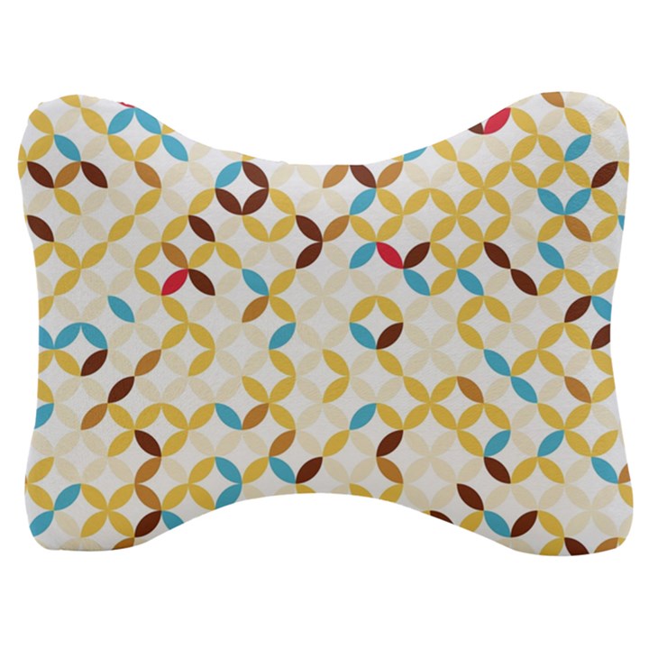 Tekstura-seamless-retro-pattern Velour Seat Head Rest Cushion