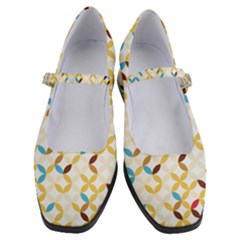 Tekstura-seamless-retro-pattern Women s Mary Jane Shoes