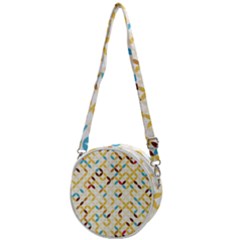 Tekstura-seamless-retro-pattern Crossbody Circle Bag