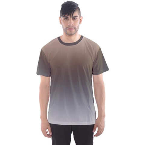 Brown And Grey Gradient Ombre Color Men s Sport Mesh Tee by SpinnyChairDesigns