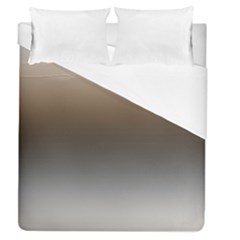 Brown And Grey Gradient Ombre Color Duvet Cover (queen Size) by SpinnyChairDesigns