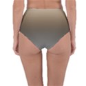 Brown and Grey Gradient Ombre Color Reversible High-Waist Bikini Bottoms View4