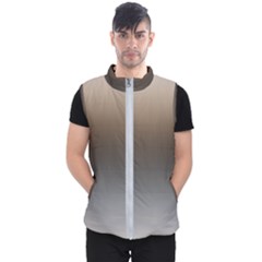 Brown And Grey Gradient Ombre Color Men s Puffer Vest by SpinnyChairDesigns