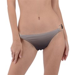 Brown And Grey Gradient Ombre Color Ring Detail Bikini Bottom