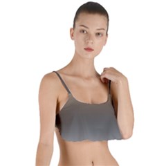 Brown And Grey Gradient Ombre Color Layered Top Bikini Top 