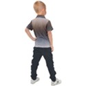 Brown and Grey Gradient Ombre Color Kids  Polo Tee View2