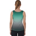 Teal Green and Grey Gradient Ombre Color Velvet Tank Top View2