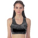 Black Tourmaline Stone Geometric Pattern Sports Bra View1