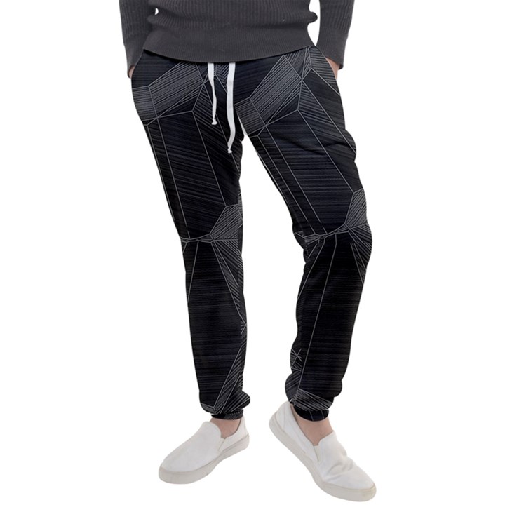 Black Tourmaline Stone Geometric Pattern Men s Jogger Sweatpants