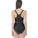 Black Tourmaline Stone Geometric Pattern One Piece Swimsuit View2