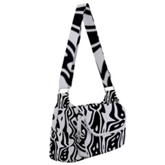 Black And White Abstract Stripe Pattern Multipack Bag by SpinnyChairDesigns